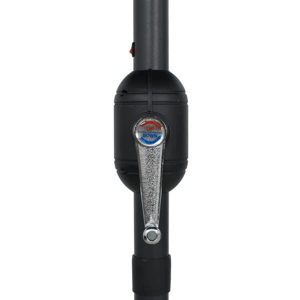 Aurinkovarjo LED-valot alumiinitolpalla 270 cm antrasiitti