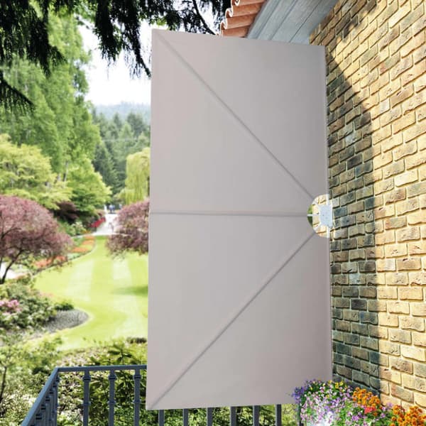 Sidomarkis för terrass gräddvit 300x150 cm