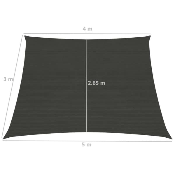 Aurinkopurje 160 g/m² antrasiitti 4/5x3 m HDPE