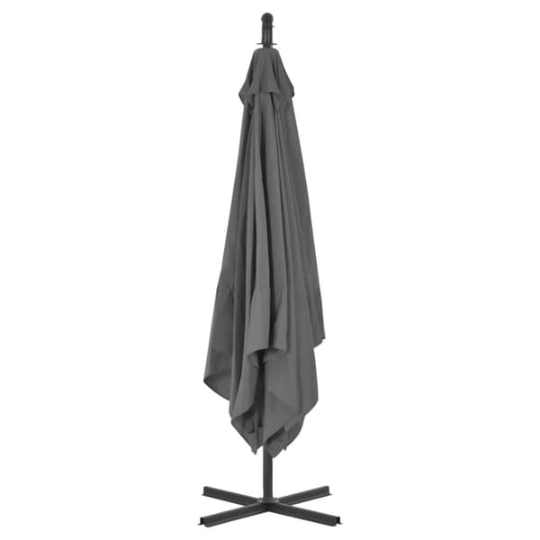 Aurinkovarjo cantilever terästolpalla 250x250 cm antrasiitti