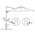 Pikkukuva 7 / 8: Aurinkovarjo cantilever alumiinitolpalla 250x250 cm terrakotta
