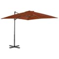 Pikkukuva 1 / 8: Aurinkovarjo cantilever alumiinitolpalla 250x250 cm terrakotta