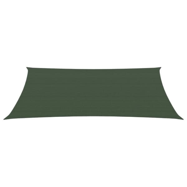 solsejl 2x4 m 160 g/m² HDPE mørkegrøn