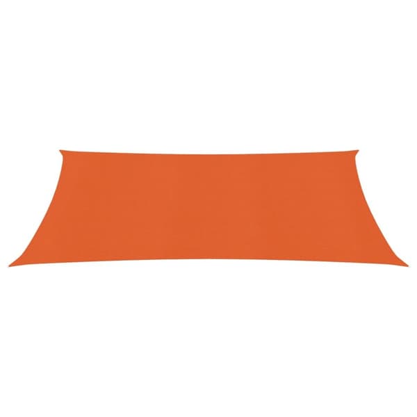 solsejl 2,5x4 m 160 g/m² HDPE orange