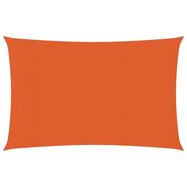 solsejl 2,5x4 m 160 g/m² HDPE orange