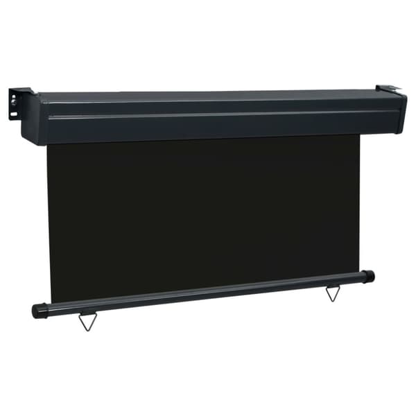 Parvekkeen sivumarkiisi 140x250 cm musta