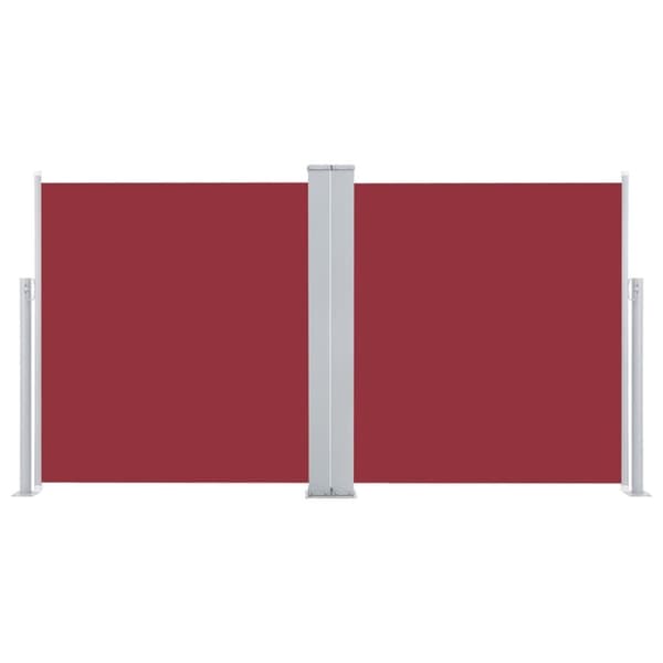 sammenrullelig sidemarkise 120 x 600 cm red