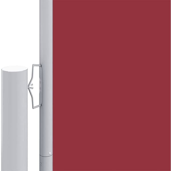 Infällbar sidomarkis röd 200x1200 cm