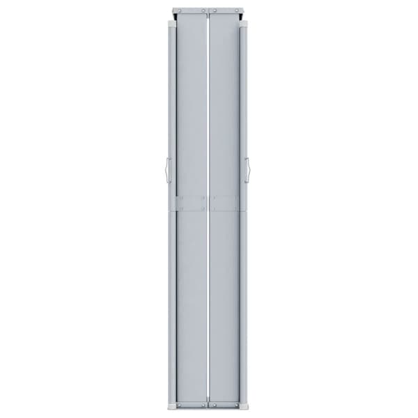 Infällbar sidomarkis röd 200x1200 cm