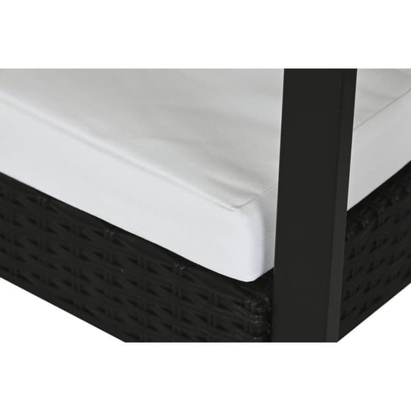 Pöytäsetti 2 tuolilla Home ESPRIT Musta Teräs 59 x 61,5 x 74 cm