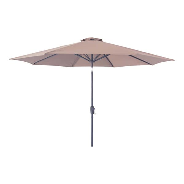 Houston parasol Ø300cm med tiltfunktion, hejs sandfarvet.