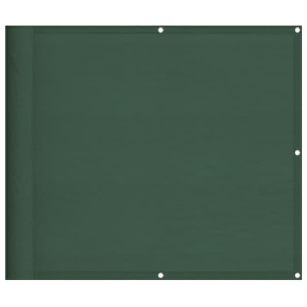 vidaXL Balkongskjerm mørkegrønn 90x1000 cm 100% polyester oxford