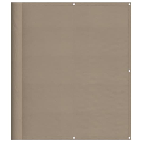 vidaXL altanafskærmning 120x800 cm 100 % polyester gråbrun