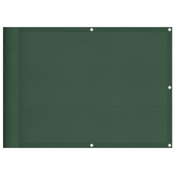 vidaXL Balkongskjerm mørkegrønn 75x700 cm 100% polyester oxford