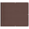 Miniatyrbilde 2 av 6: vidaXL Balkongskjerm brun 90x1000 cm 100% polyester oxford