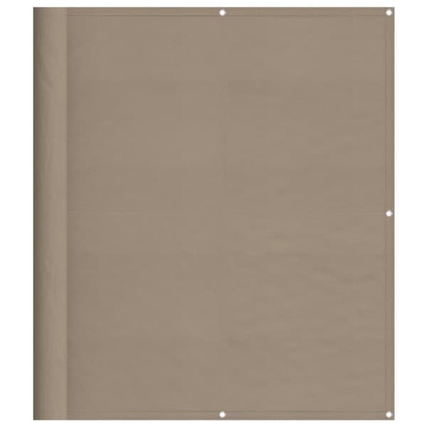 vidaXL Parvekesuoja taupe 120x700 cm 100% polyesteri Oxford polyesteri