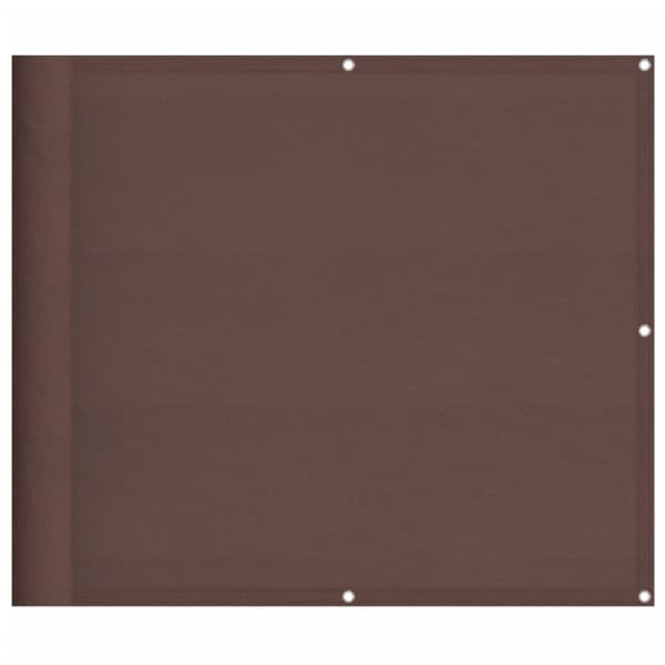 vidaXL Parvekesuoja ruskea 90x1000 cm 100% polyesteri Oxford kangas