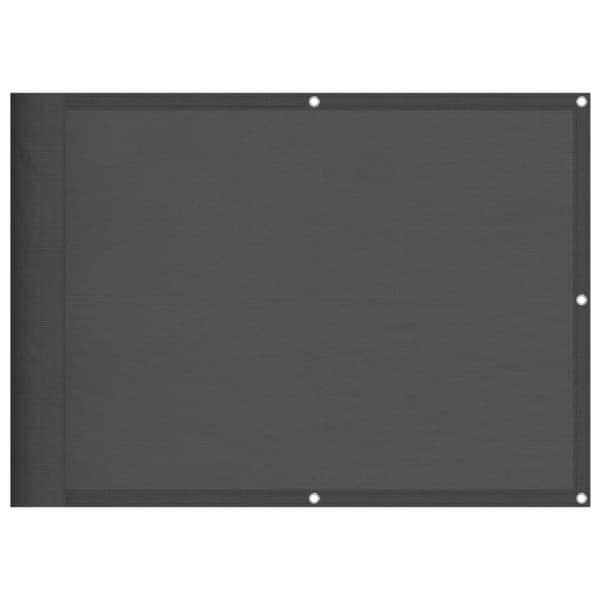 vidaXL Parvekesuoja antrasiitti 75x1000 cm 100% Oxford polyesteri