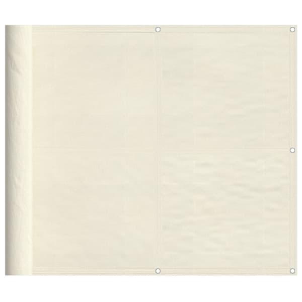 vidaXL Parvekesuoja kerma 90x700 cm 100% polyesteri Oxford kangas