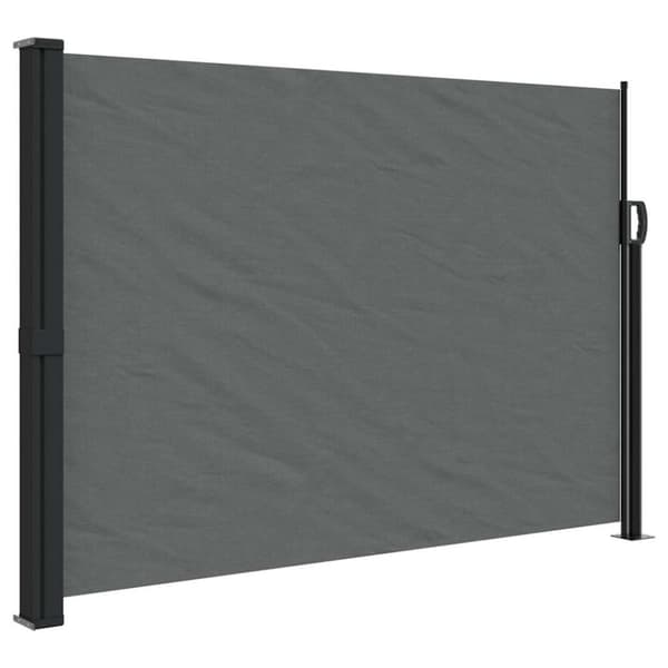 vidaXL Sisäänvedettävä sivumarkiisi antrasiitti 140x500 cm