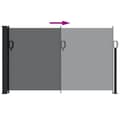 Miniatyrbilde 4 av 7: vidaXL Uttrekkbar sidemarkise 120x600 cm svart