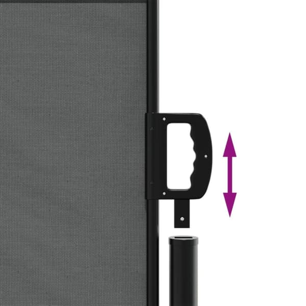 vidaXL Uttrekkbar sidemarkise 140x600 cm antrasitt