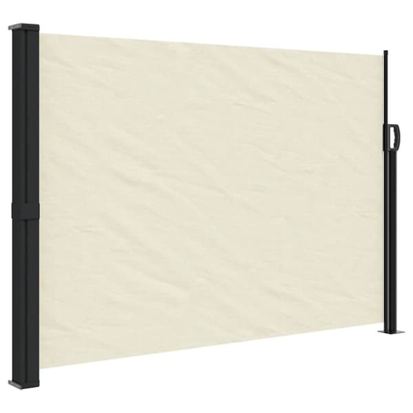 vidaXL Uttrekkbar sidemarkise kremhvit 140x300 cm