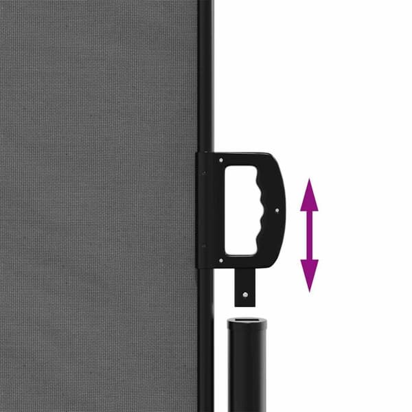 vidaXL Uttrekkbar sidemarkise antrasitt 220x500 cm