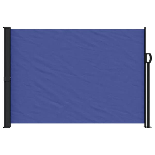 vidaXL sammenrullelig sidemarkise 140x600 cm blå