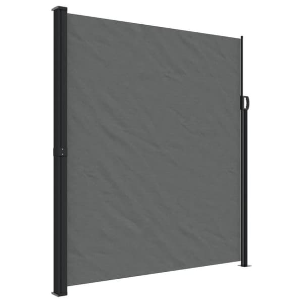vidaXL Sisäänvedettävä sivumarkiisi antrasiitti 220x600 cm