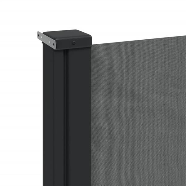 vidaXL Uttrekkbar sidemarkise 160x600 cm antrasitt