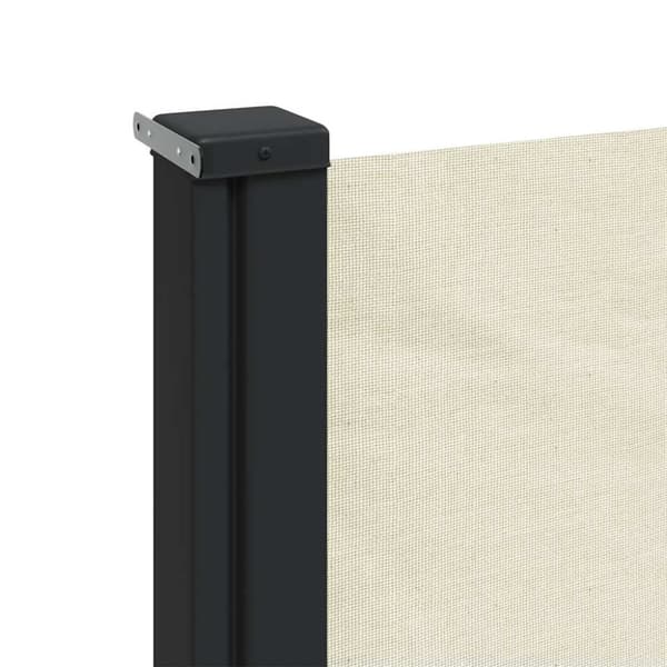 vidaXL Uttrekkbar sidemarkise 220x600 cm kremhvit