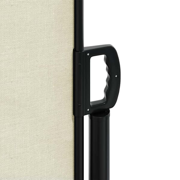 vidaXL Uttrekkbar sidemarkise kremhvit 200x500 cm