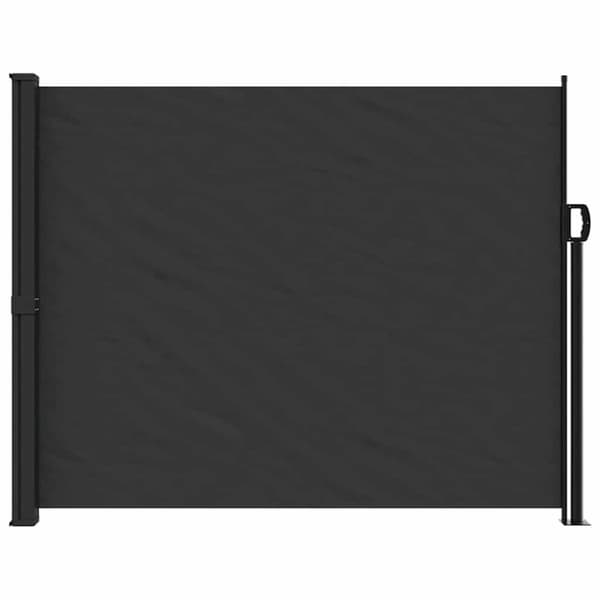 vidaXL Uttrekkbar sidemarkise 160x600 cm svart