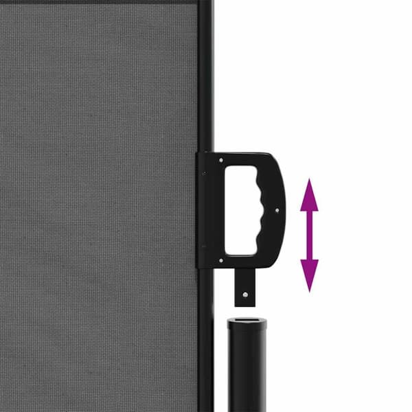 vidaXL sidemarkise 120x500 cm sammenrullelig antracitgrå