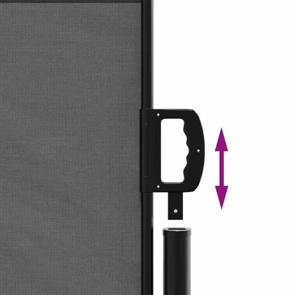 vidaXL sidemarkise 100x300 cm sammenrullelig antracitgrå
