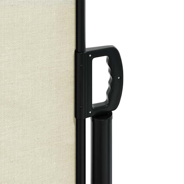vidaXL Uttrekkbar sidemarkise kremhvit 160x500 cm