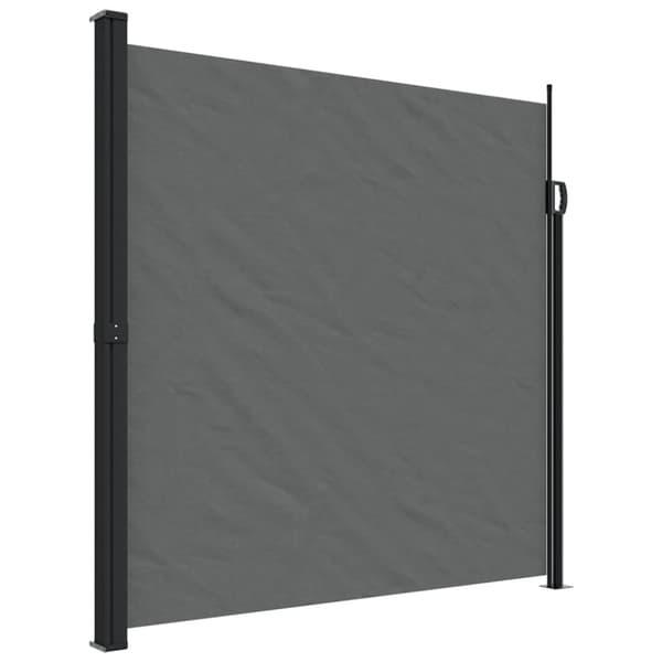 vidaXL Sisäänvedettävä sivumarkiisi antrasiitti 200x500 cm