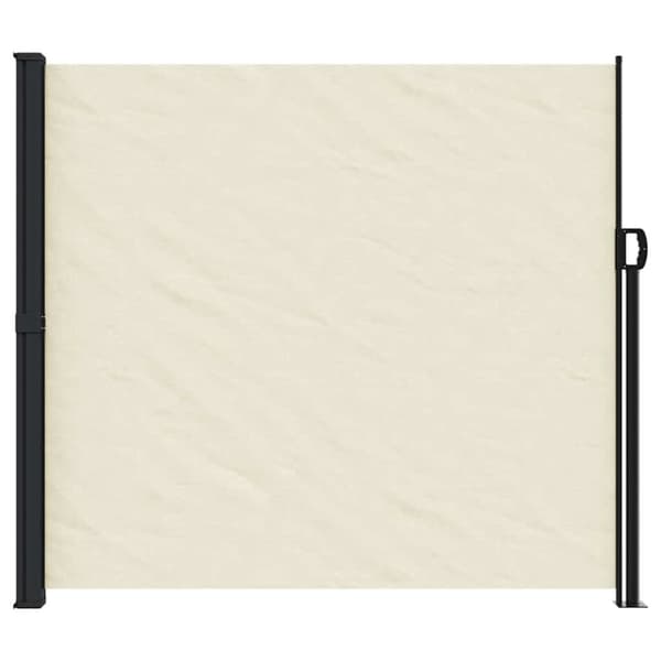 vidaXL sidemarkise 180x300 cm sammenrullelig cremefarvet