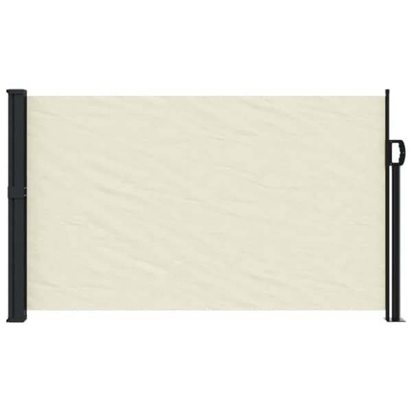 vidaXL Uttrekkbar sidemarkise 120x600 cm kremhvit