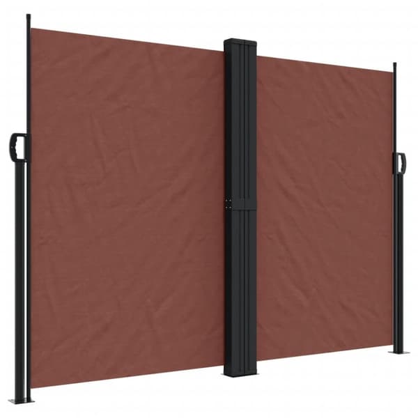 vidaXL Uttrekkbar sidemarkise 180x1200 cm brun