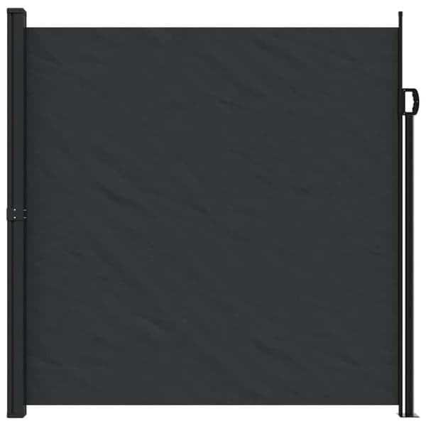 vidaXL Uttrekkbar sidemarkise 200x600 cm svart