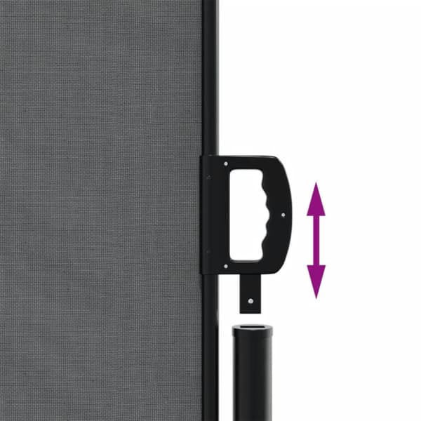 vidaXL Uttrekkbar sidemarkise 200x600 cm antrasitt