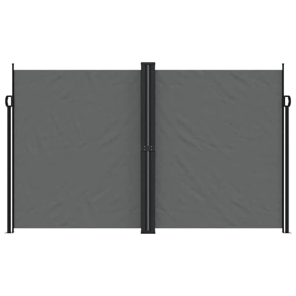 vidaXL Infällbar sidomarkis antracit 200x1200 cm