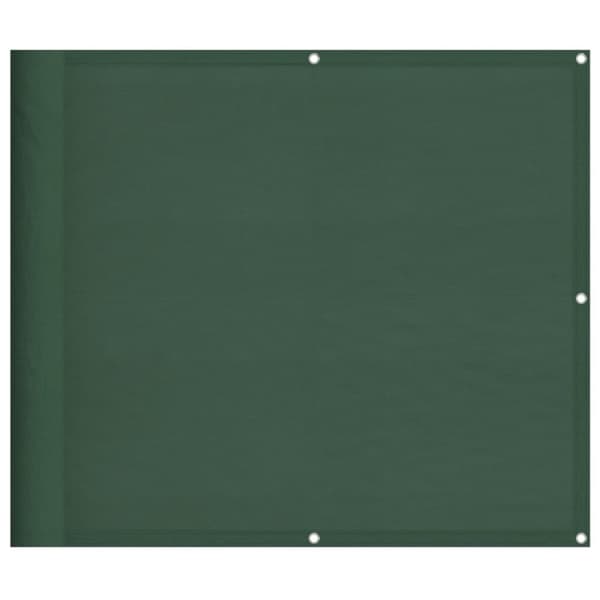 vidaXL Balkongskjerm mørkegrønn 90x800 cm 100% polyester oxford