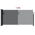 Miniatyrbild 4 av 9: vidaXL Infällbar sidomarkis svart 100x500 cm