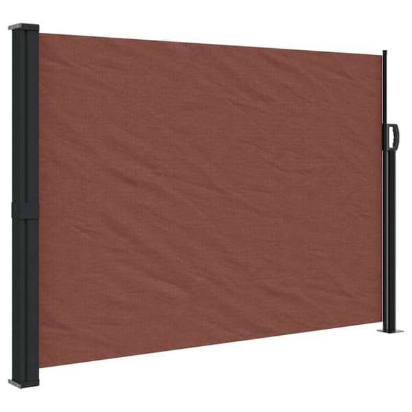 vidaXL Uttrekkbar sidemarkise brun 140x300 cm
