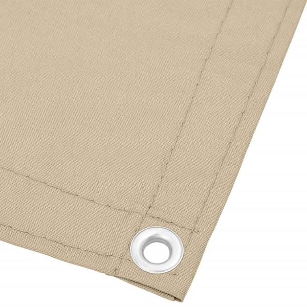 vidaXL Parvekesuoja beige 120x800 cm 100% polyesteri Oxford kangas
