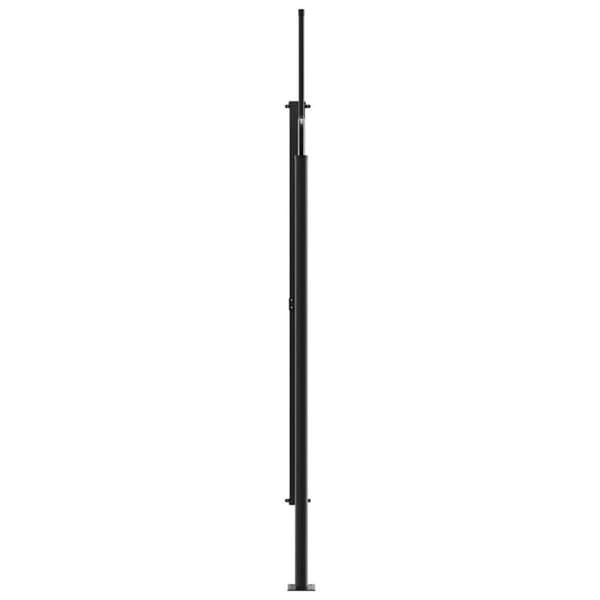 vidaXL sidemarkise 200x500 cm sammenrullelig brun