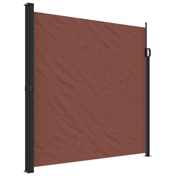 vidaXL sidemarkise 200x500 cm sammenrullelig brun